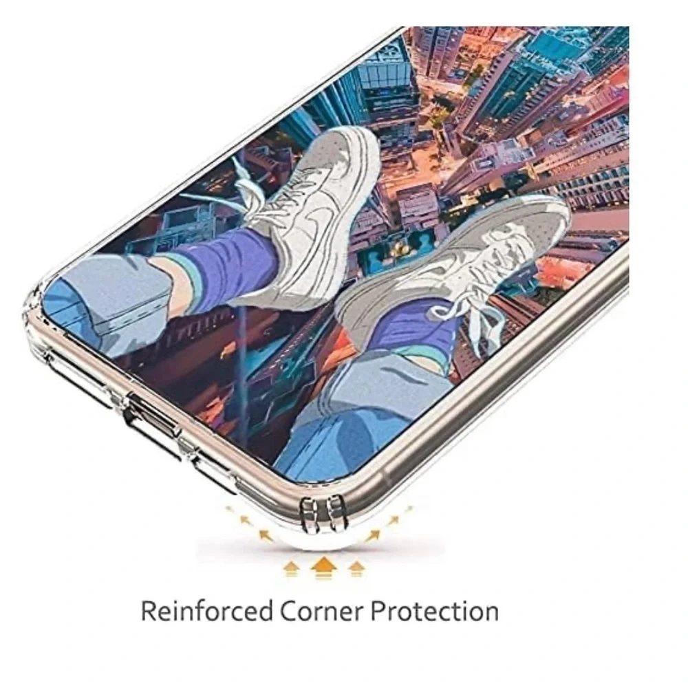 iPhone 13 Case Aesthetic Anime Style City Parkour Protective Phone Cover